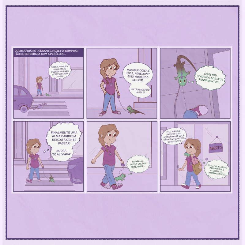 Penélope mudando de cor