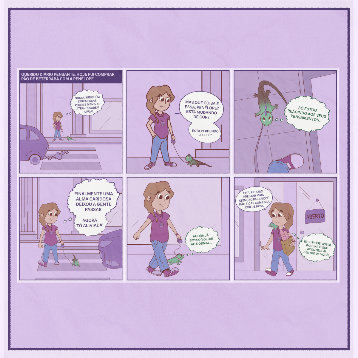 Penélope mudando de cor