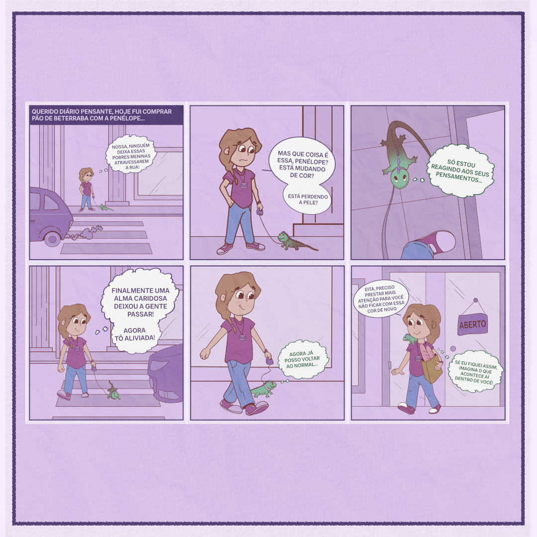 Penélope mudando de cor